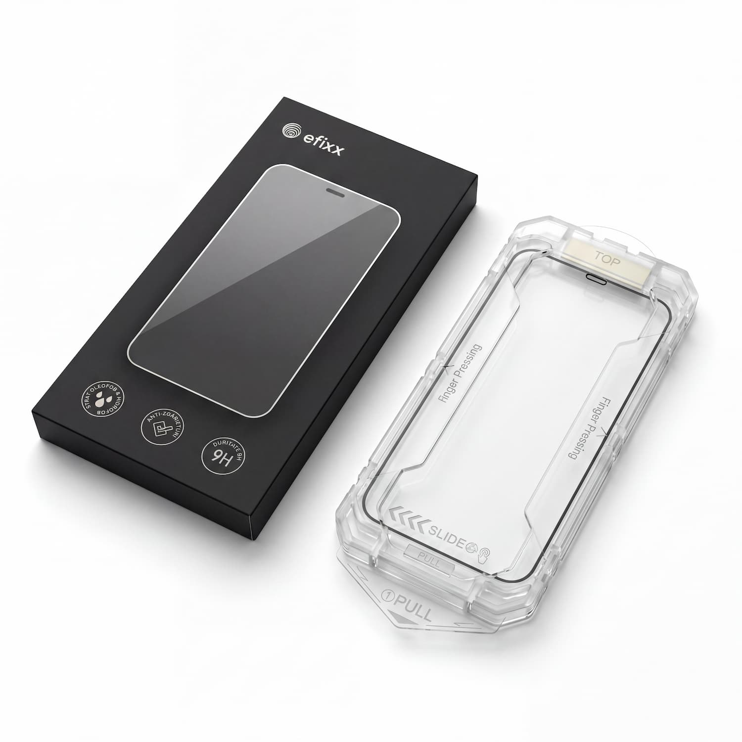 Folie de Sticla pentru iPhone cu kit de auto-montare
